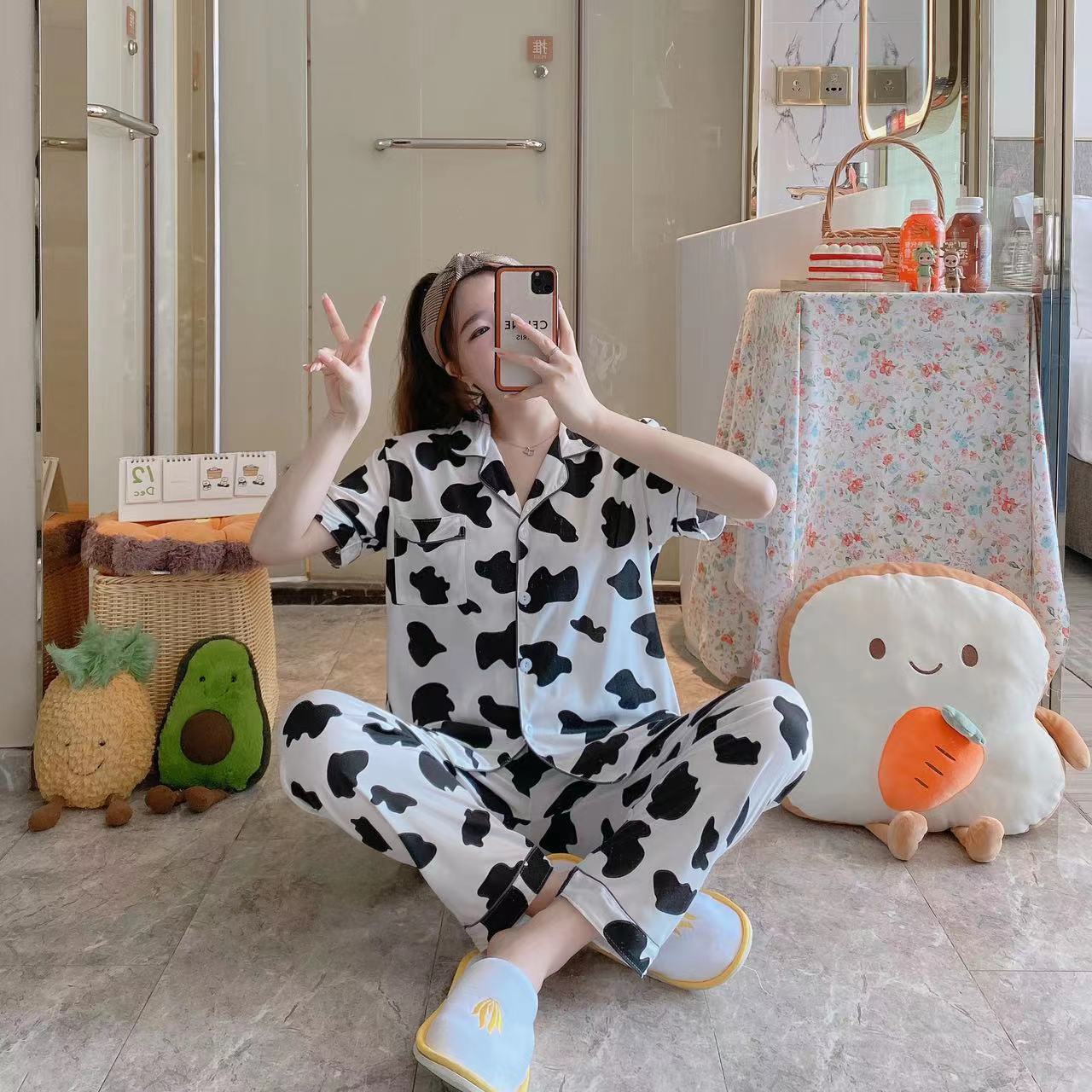 Women Nightware Black And White Design  ( Buy 2 Get 1)